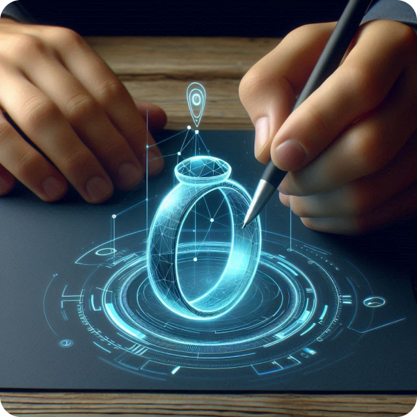 het designen van de ring